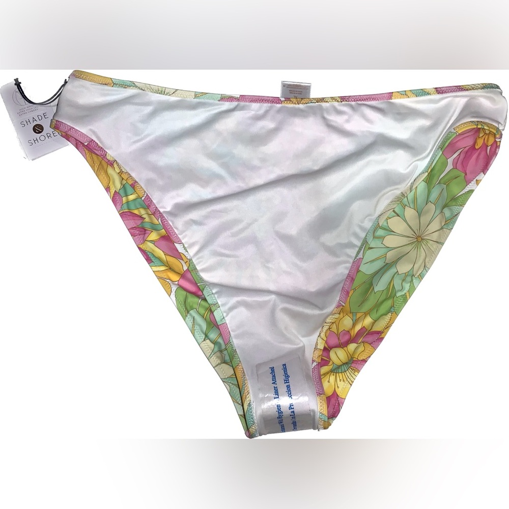 NEW Women’s Cheeky Bikini Bottom Shade & Shore Bright Floral Size XL (16-18) - Picture 4 of 6